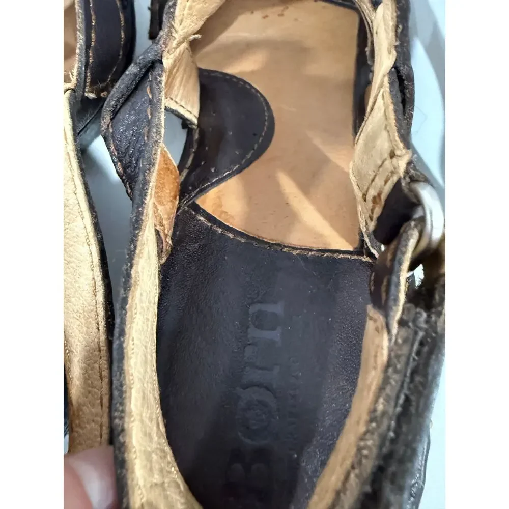 Born leather wedge